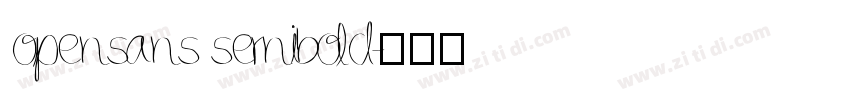 opensans sernibold字体转换